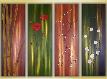 Dafen Oil Painting on canvas flower -set352